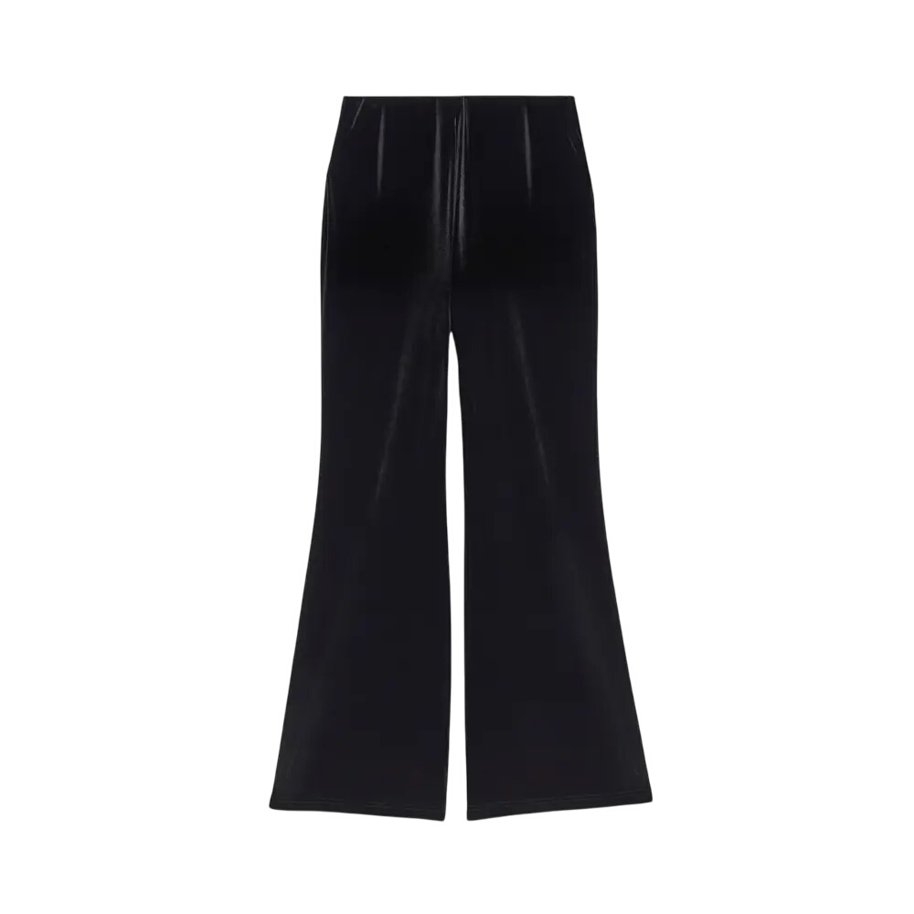Mint Velvet Black Velvet Wide Trousers